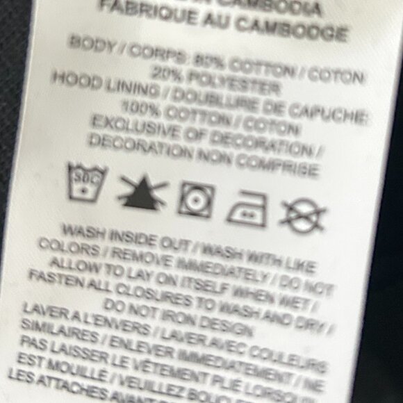 NWT Nike Classic Zip Up Hoodie in Black Size Small - Picture 5 of 8